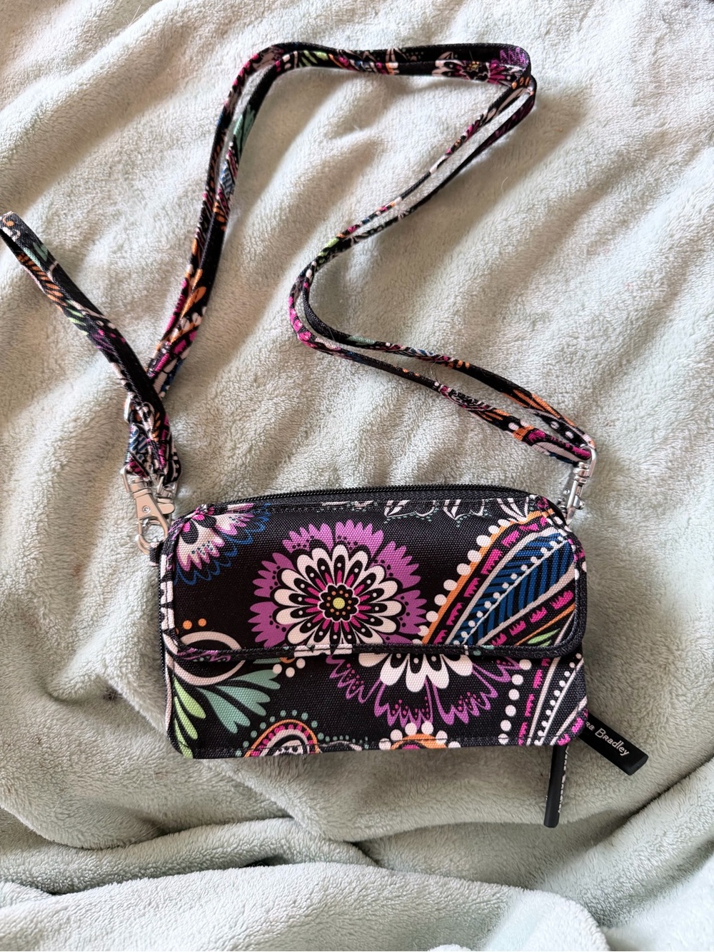 Vera Bradley All-In-One Crossbody Wristlet - Plum Crazy (NWOT)